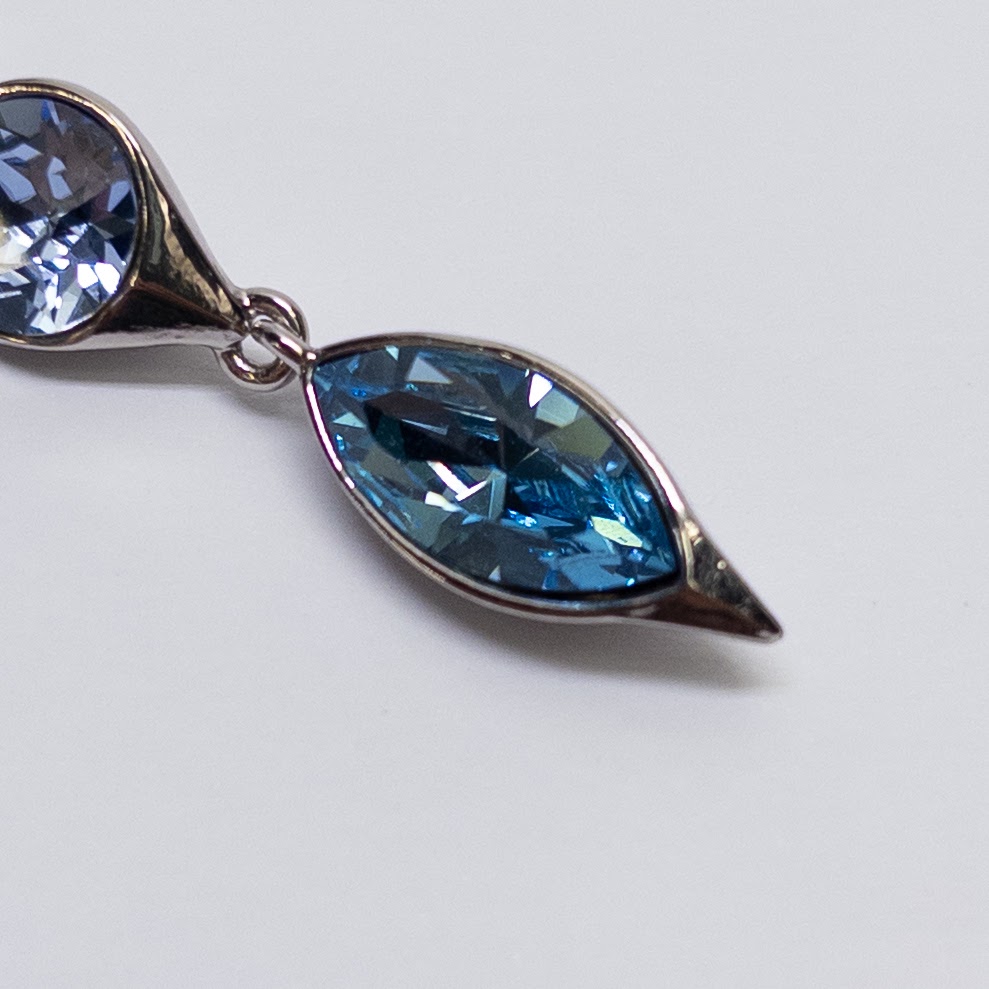 Givenchy Blue Stone Drop Earrings