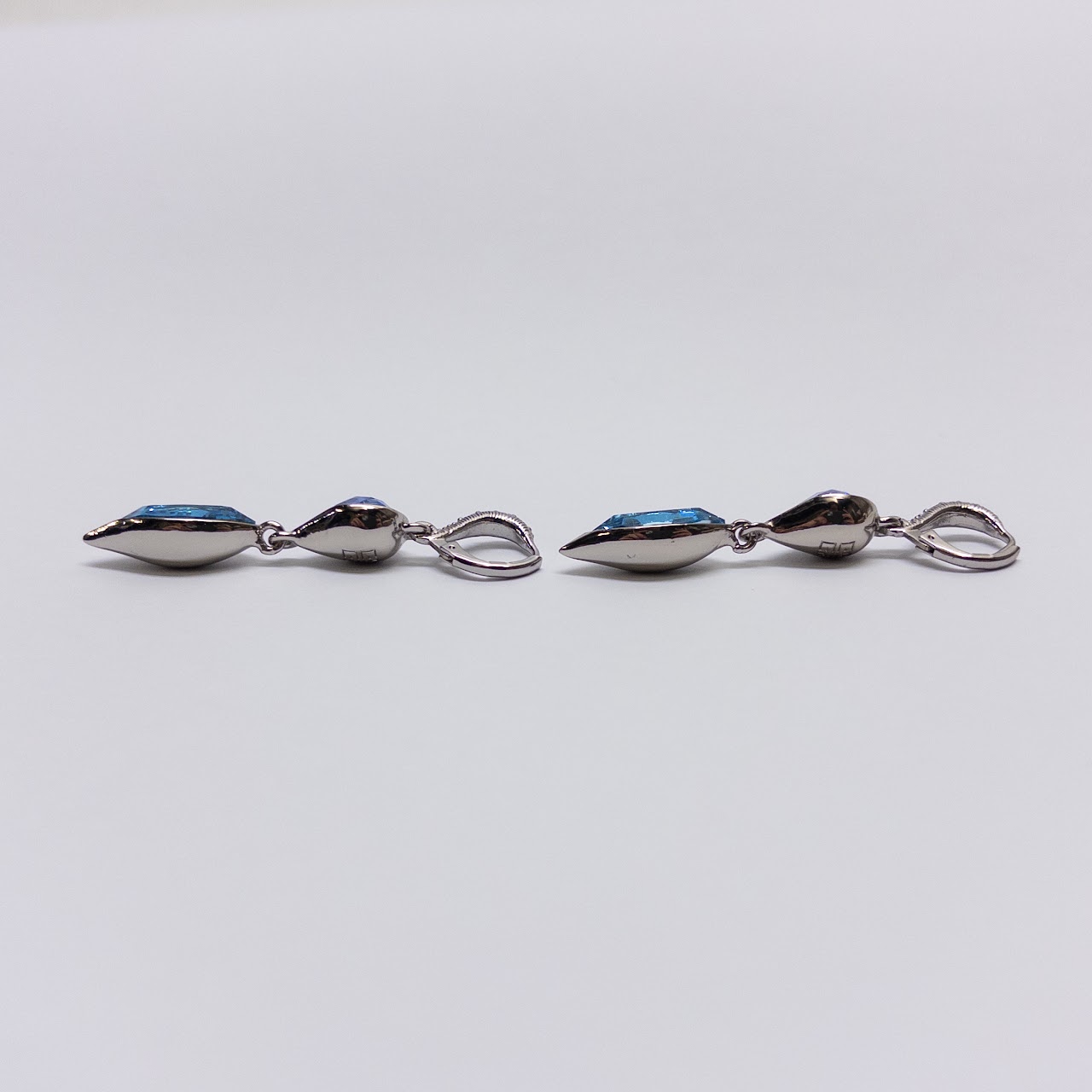 Givenchy Blue Stone Drop Earrings