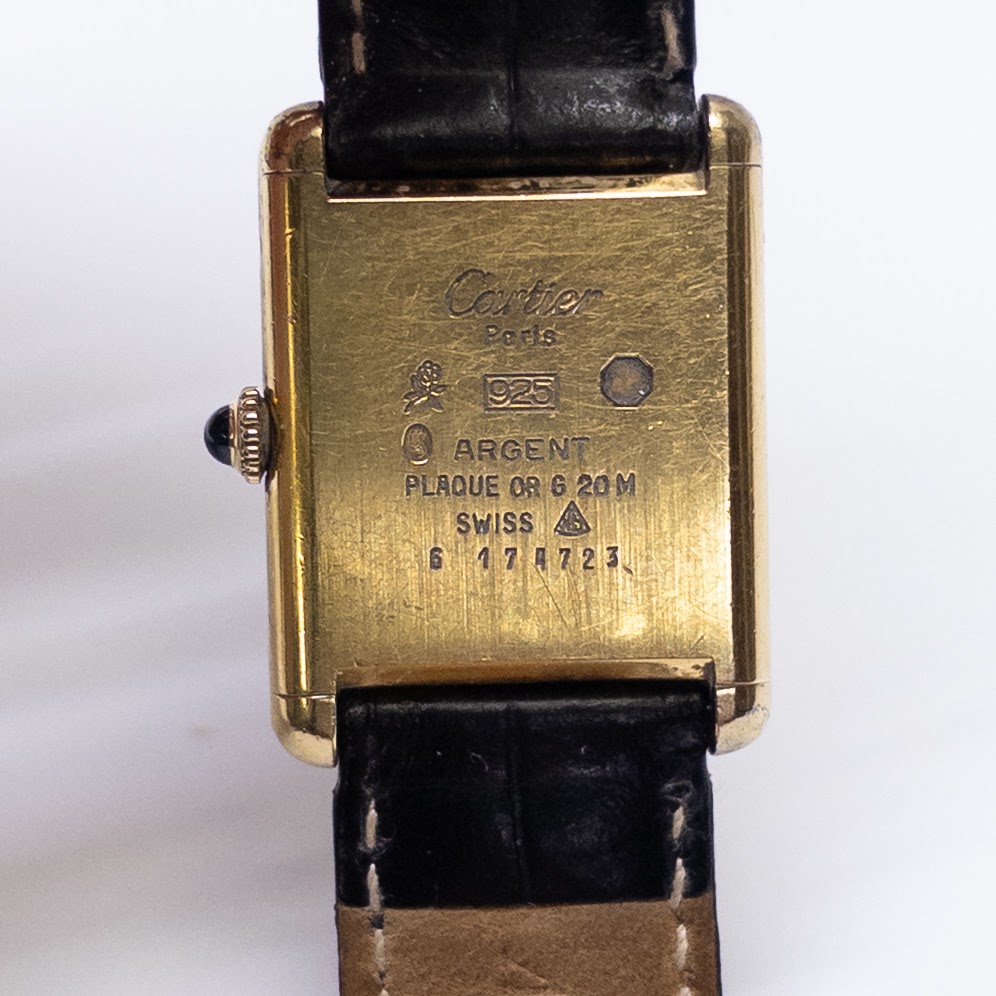 Must de Cartier Vintage Vermeil Tank Wristwatch