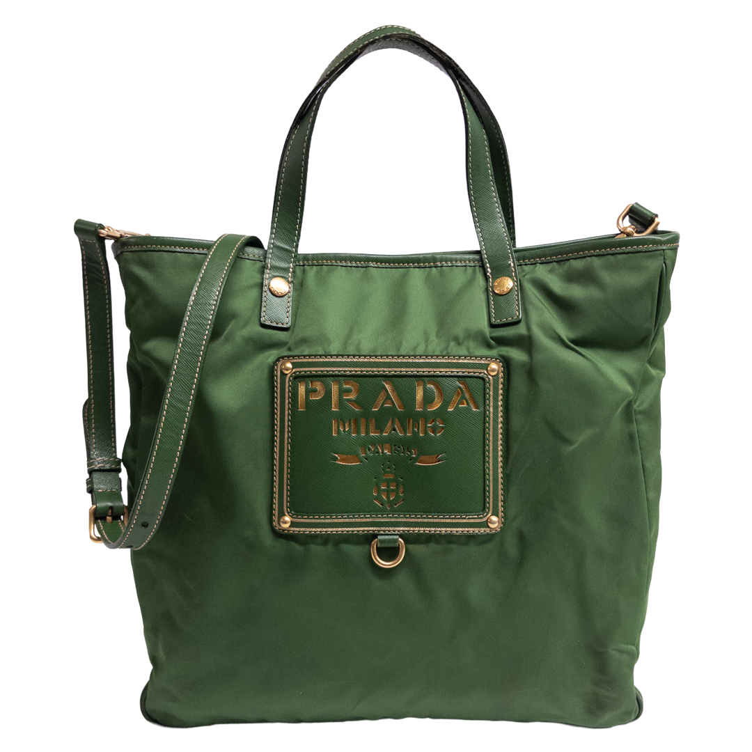 Prada Tessuto Oro Nylon Tote