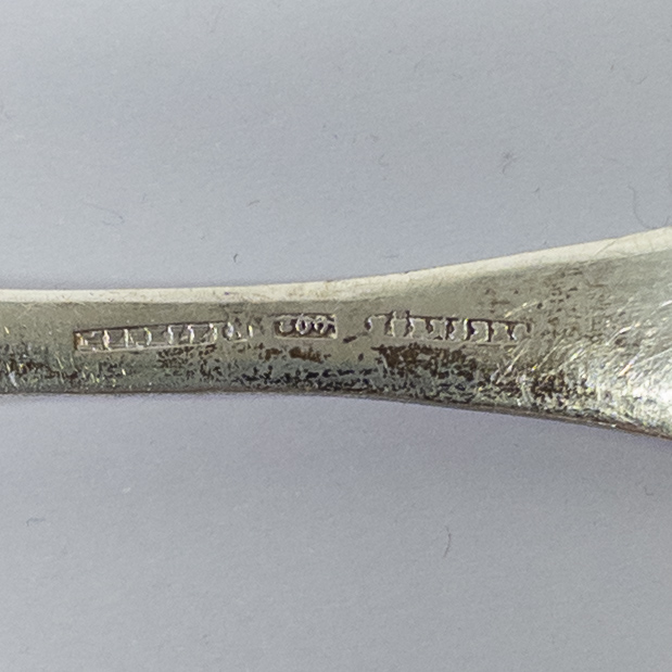 Twelve 800 Silver Pointed Merklein Spoons