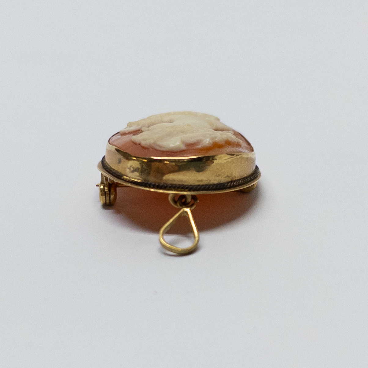 14K Gold Cameo Brooch/Pendant