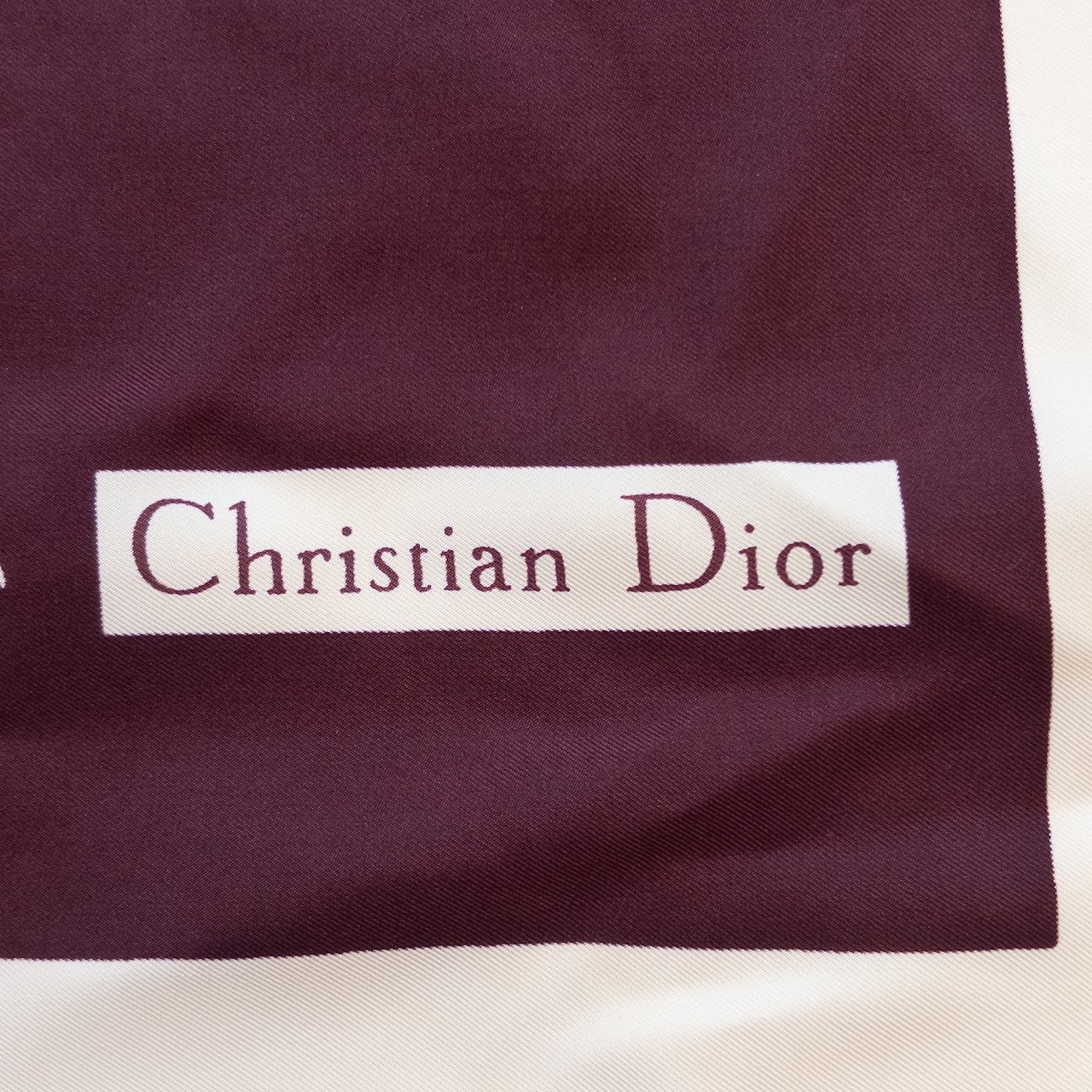 Christian Dior Floral Silk Scarf