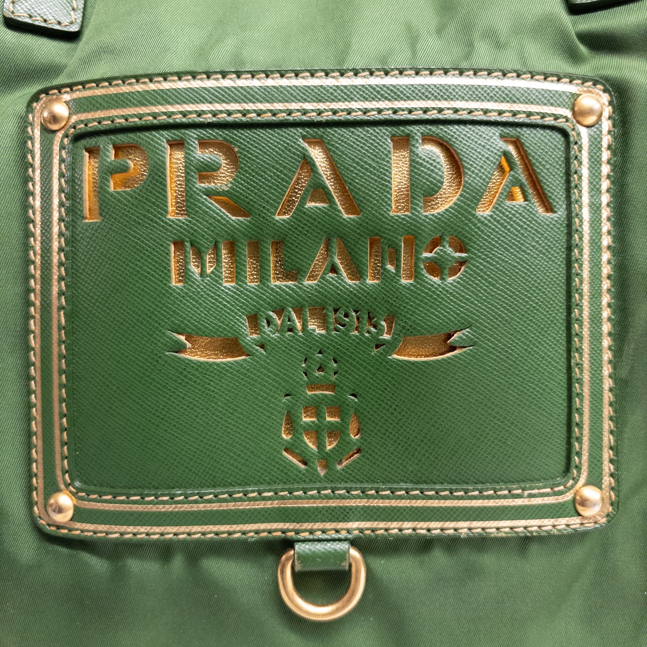 Prada Tessuto Oro Nylon Tote