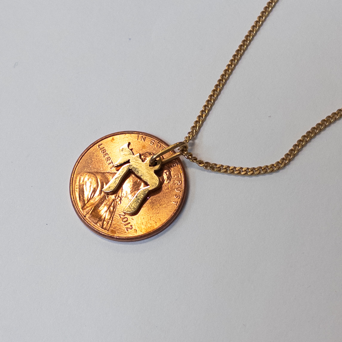 18K Gold Chai Pendant Necklace