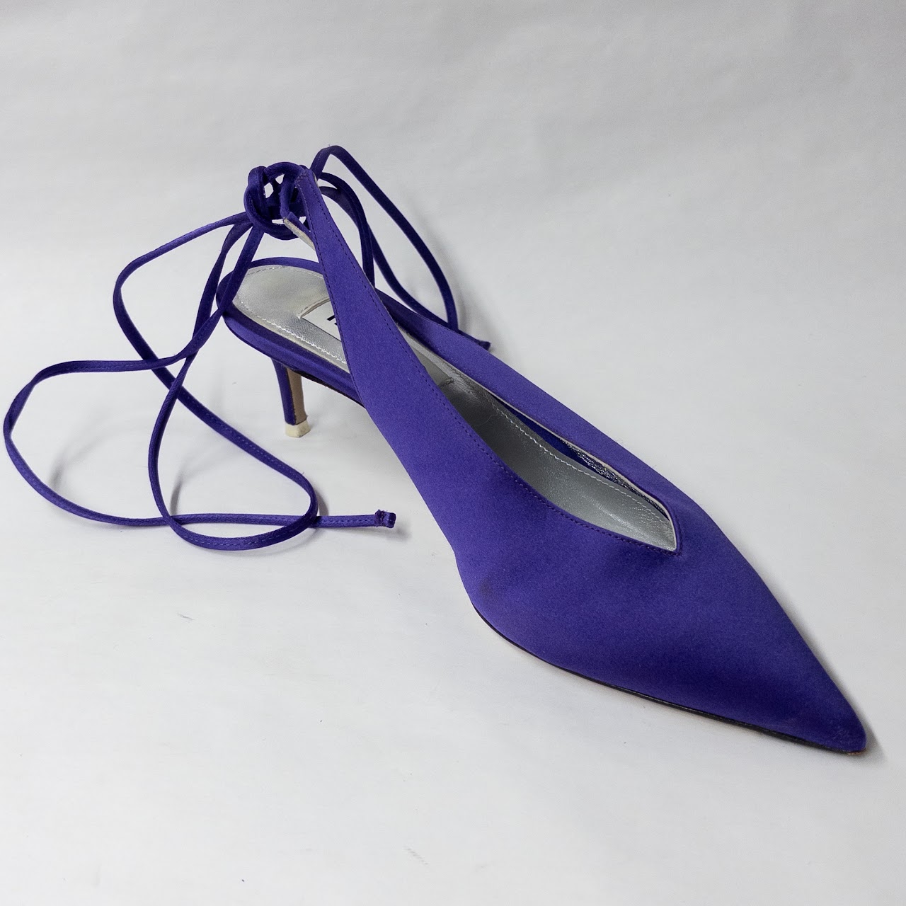 The Attico Kitten Heel Slingback Pumps