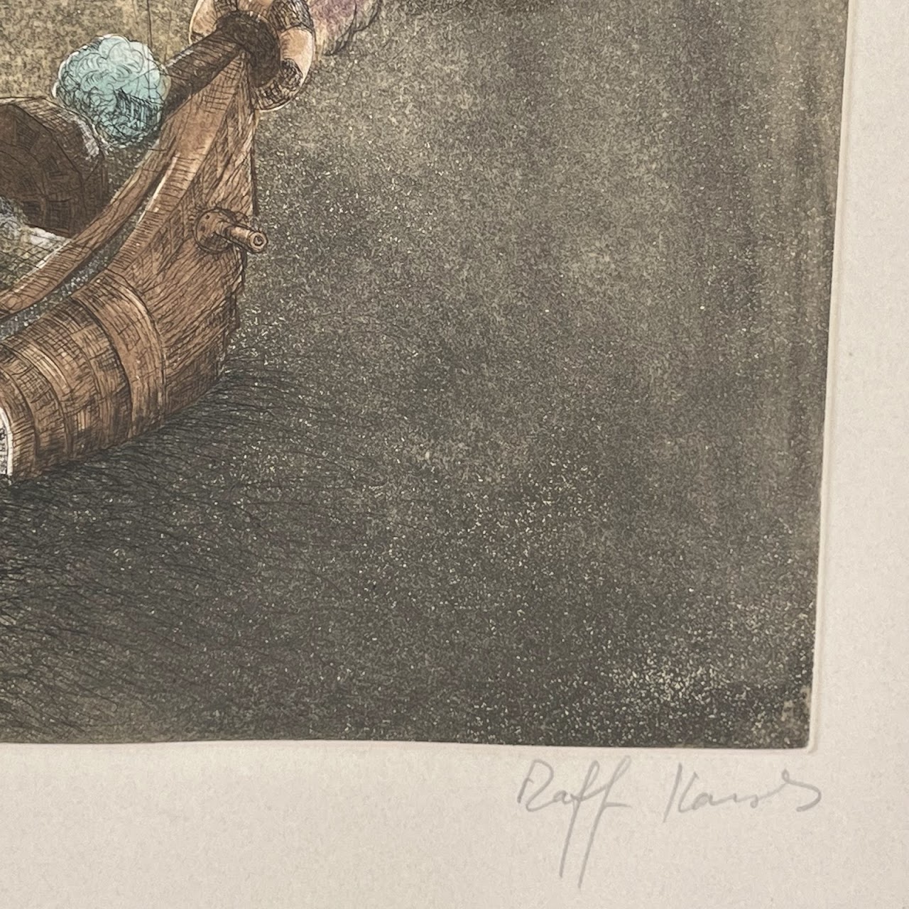 Raffi Kaiser Signed Hand-Colored Etching