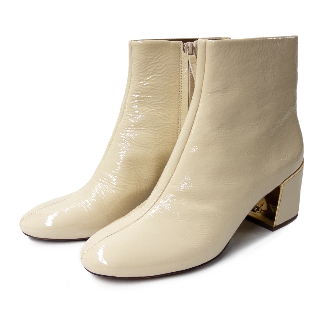 Tory Burch NEW Juliana Crinkle  Patent Leather Boots