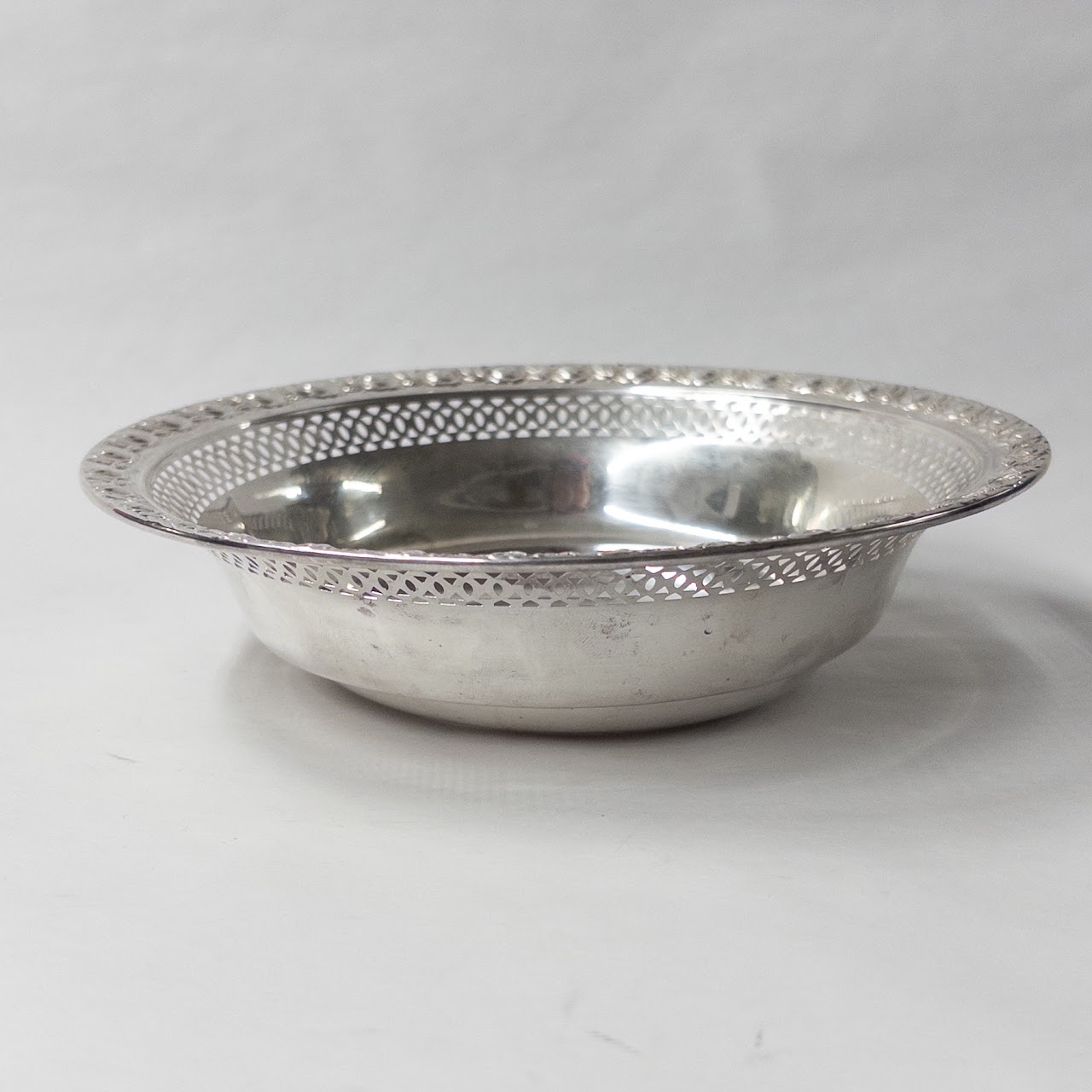 Sterling Silver Pierced and Repoussé Bowl