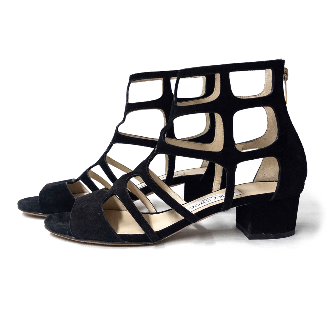 Jimmy Choo Ren 35 Caged Ankle Boots