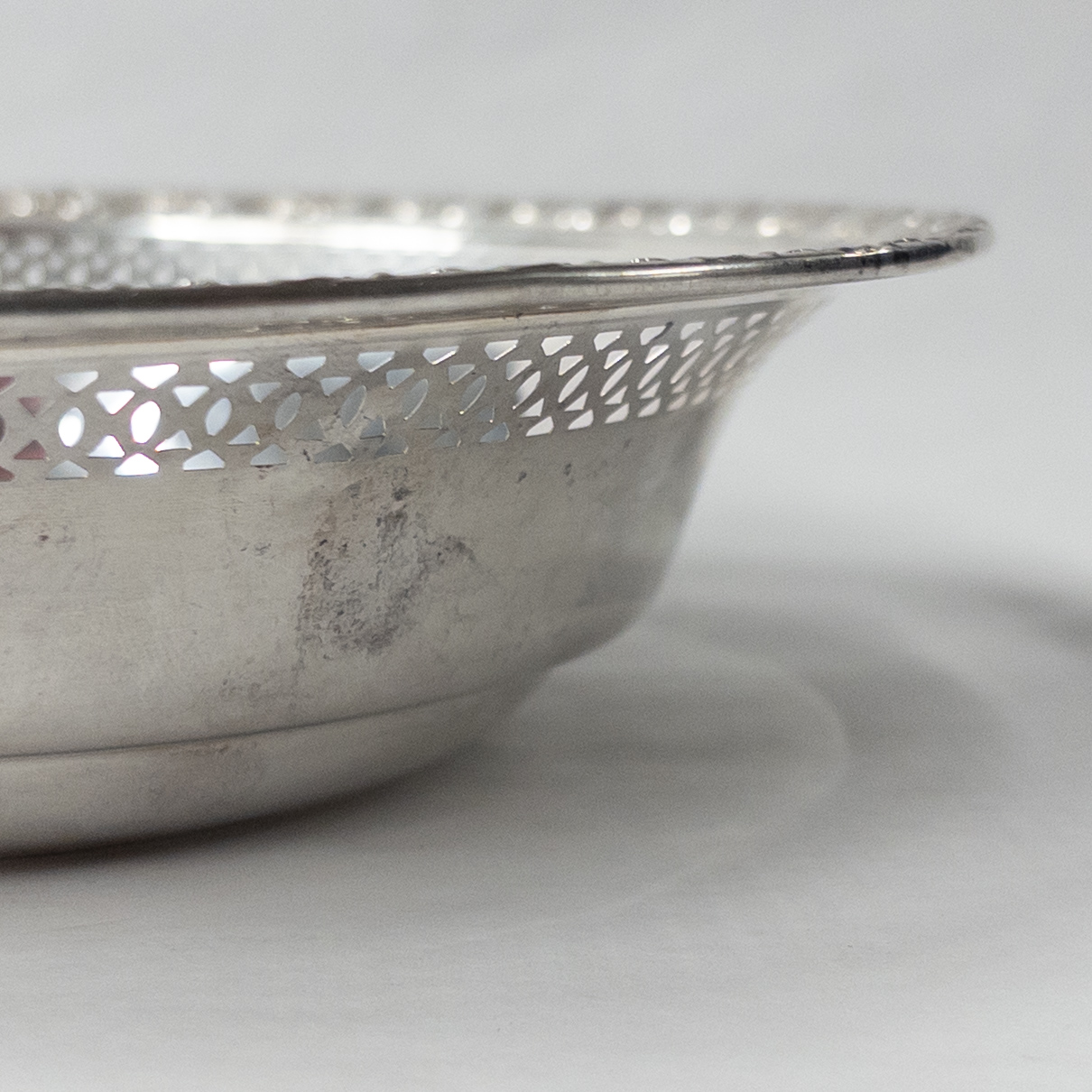 Sterling Silver Pierced and Repoussé Bowl