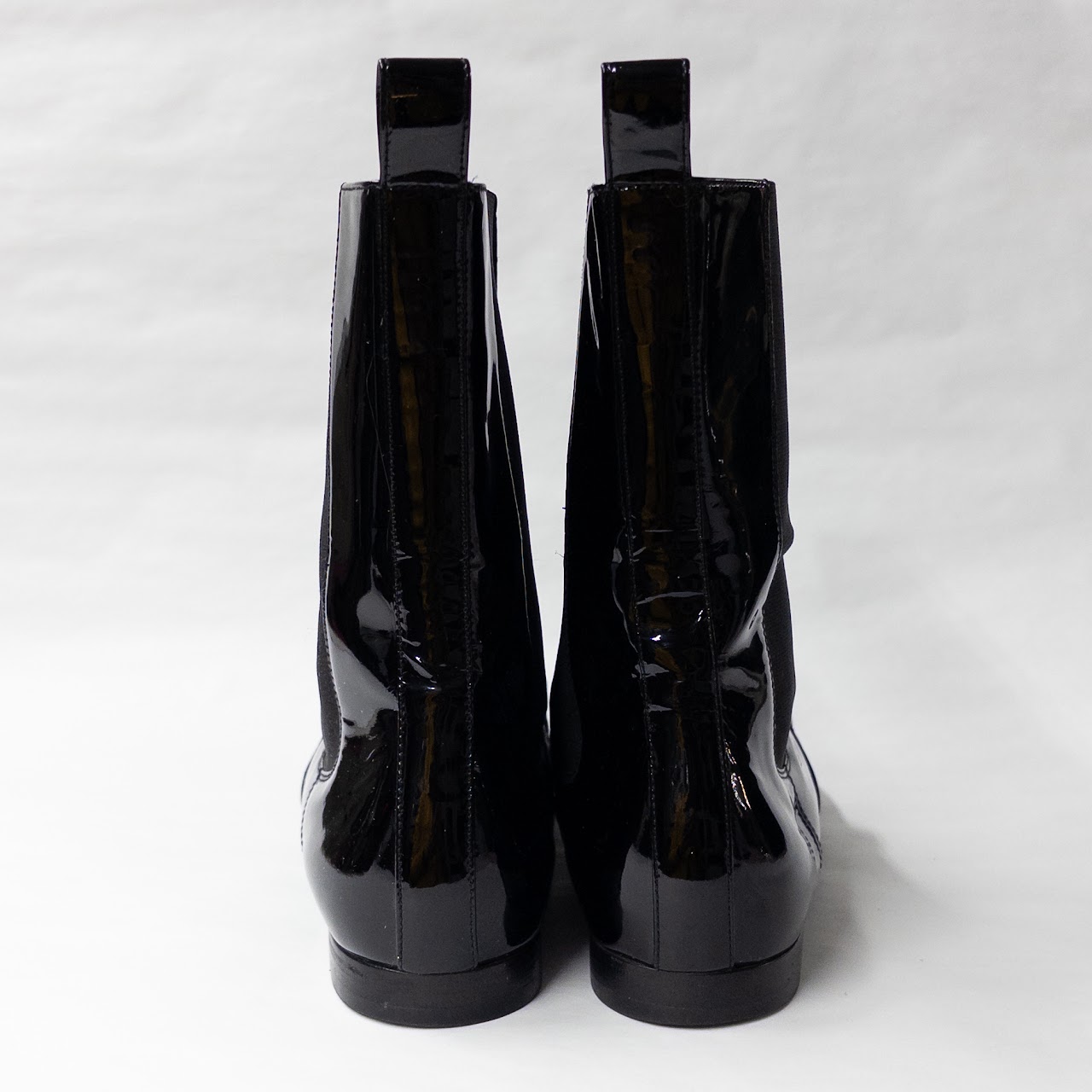 Gucci Horsebit Patent Leather Ankle Boots