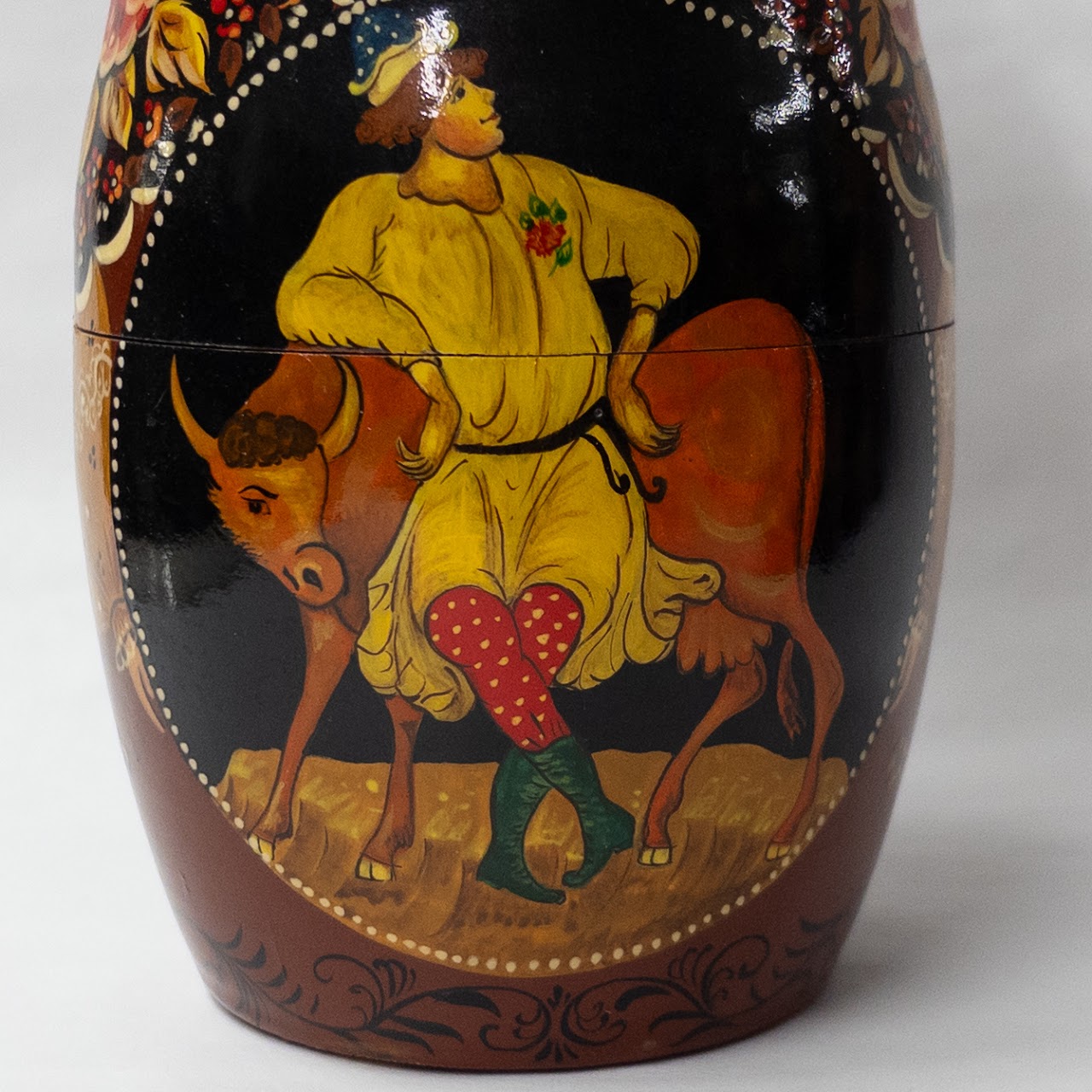 Russian Hand-Painted Matryoshka Nesting Doll Set