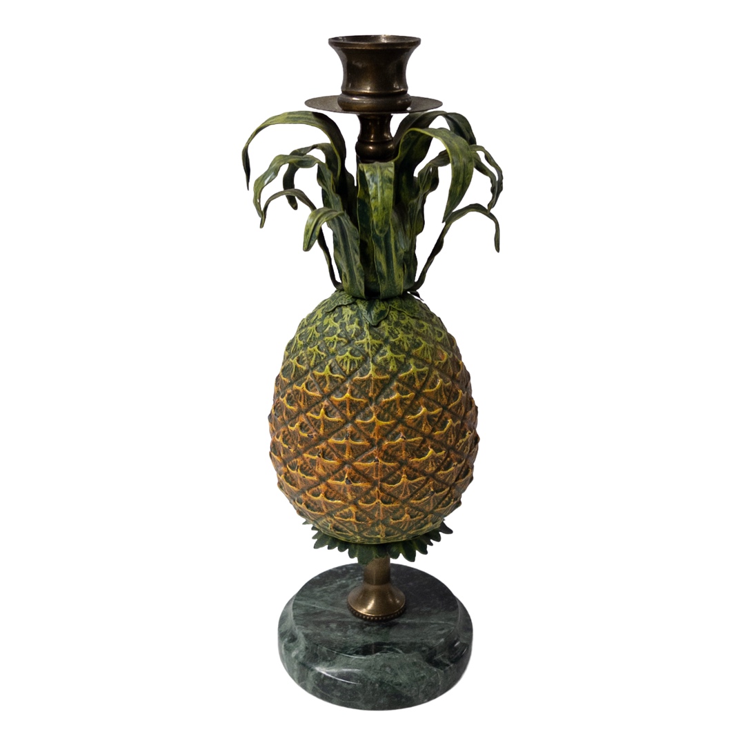 Petite Choses Pineapple Toleware Candlestick