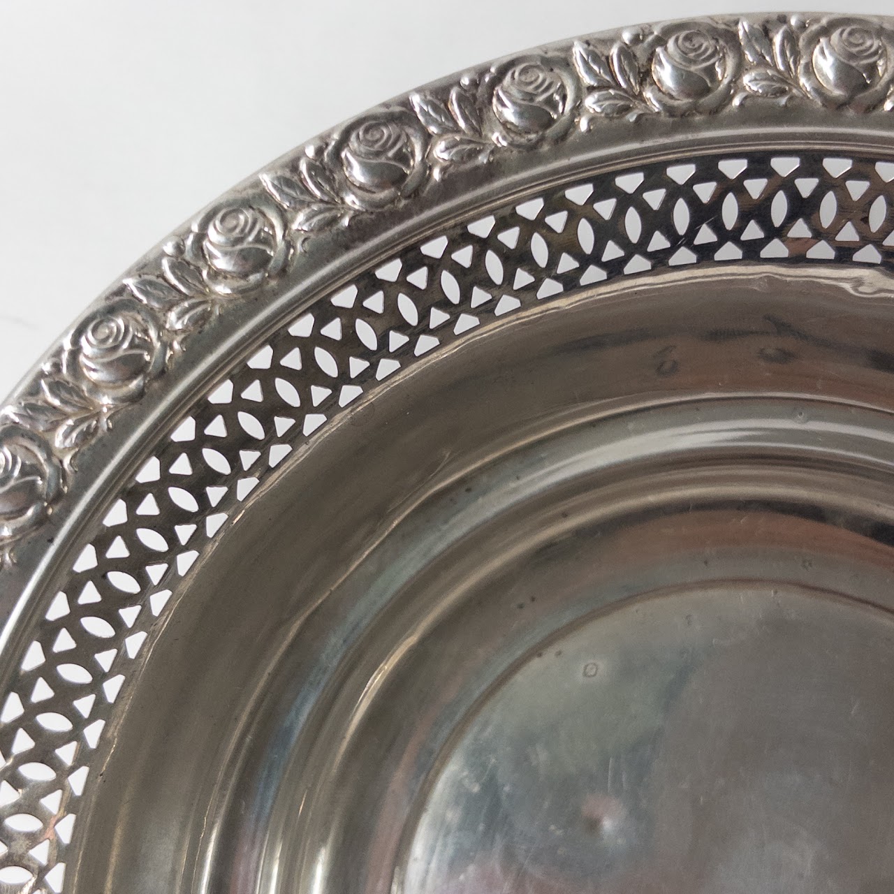 Sterling Silver Pierced and Repoussé Bowl