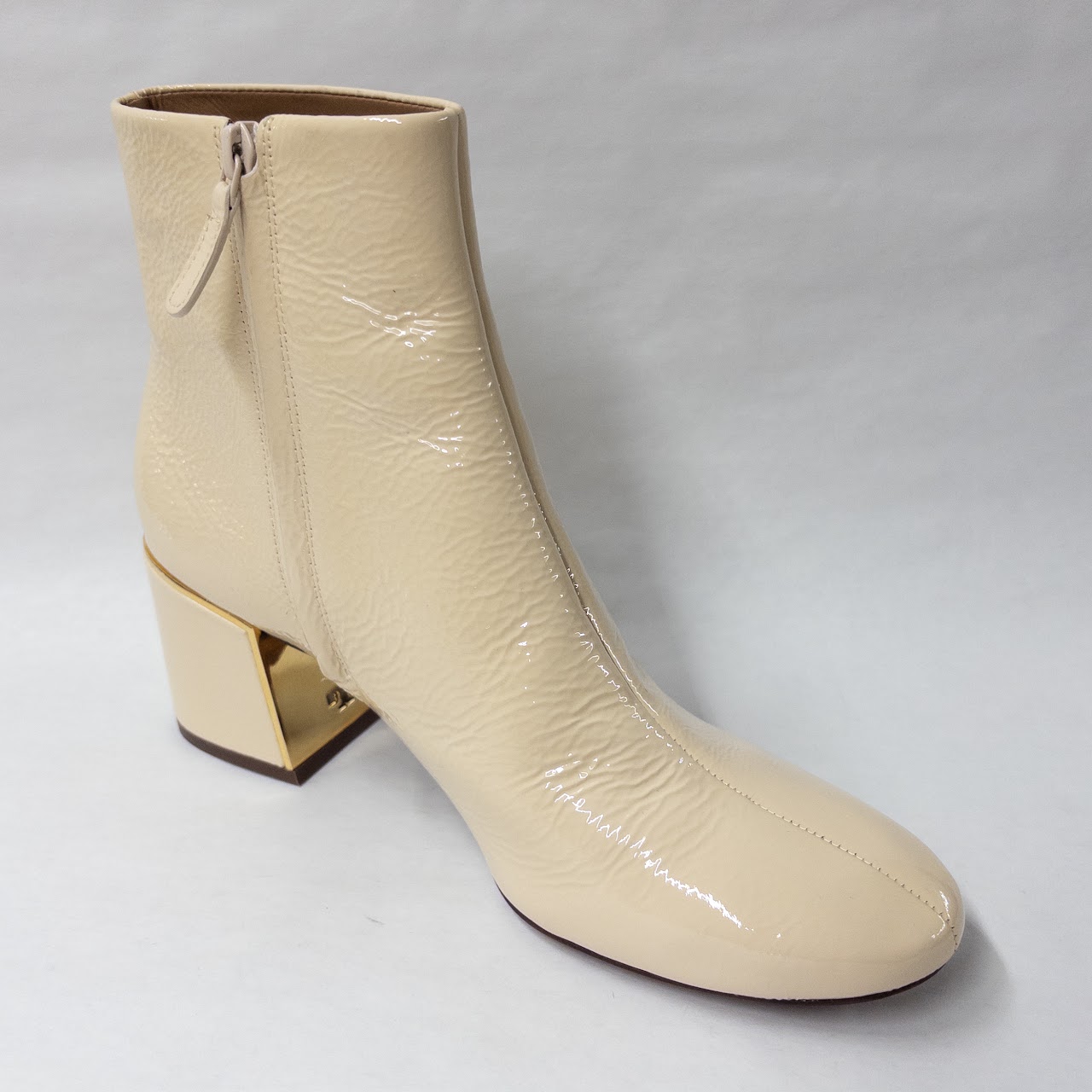 Tory Burch NEW Juliana Crinkle  Patent Leather Boots