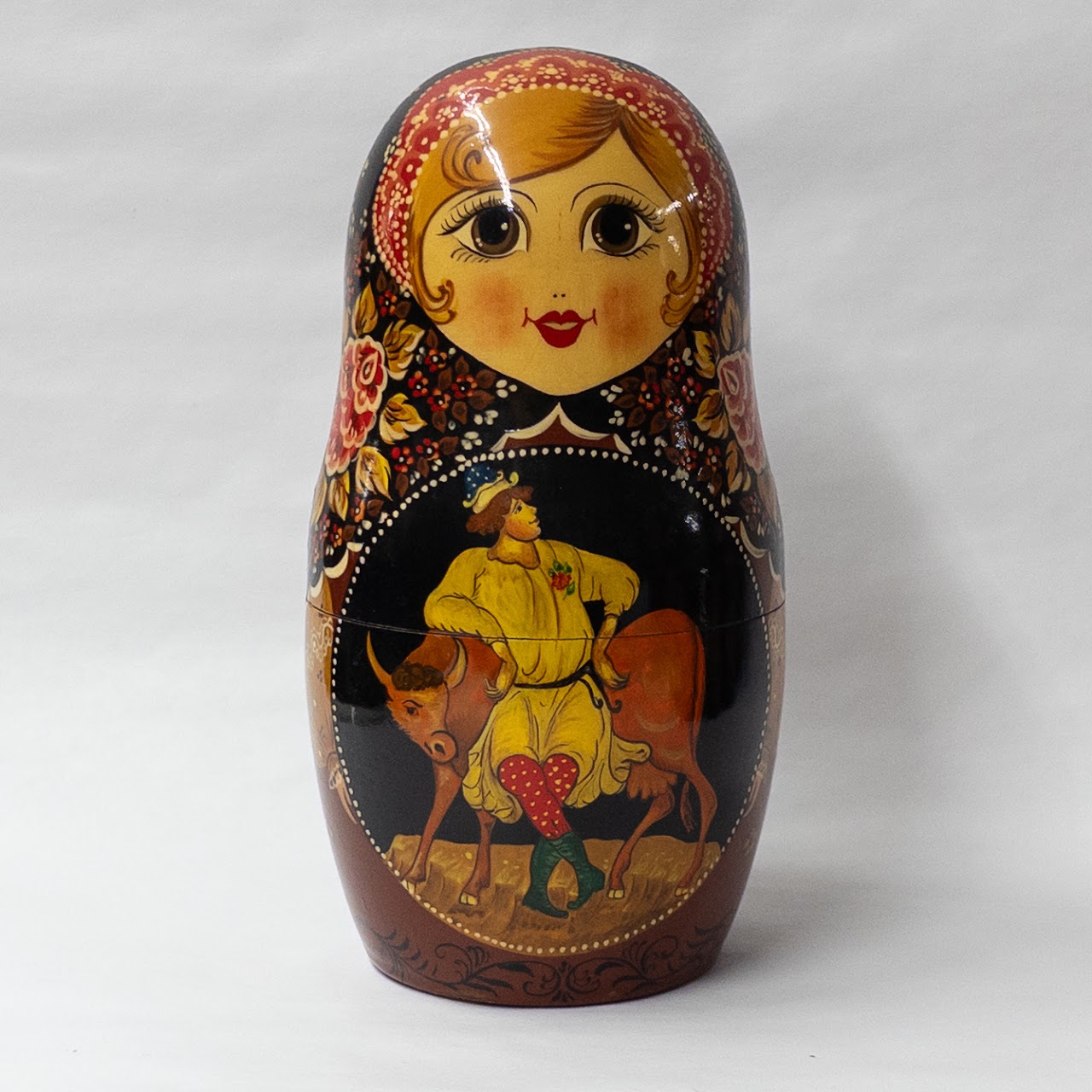 Russian Hand-Painted Matryoshka Nesting Doll Set