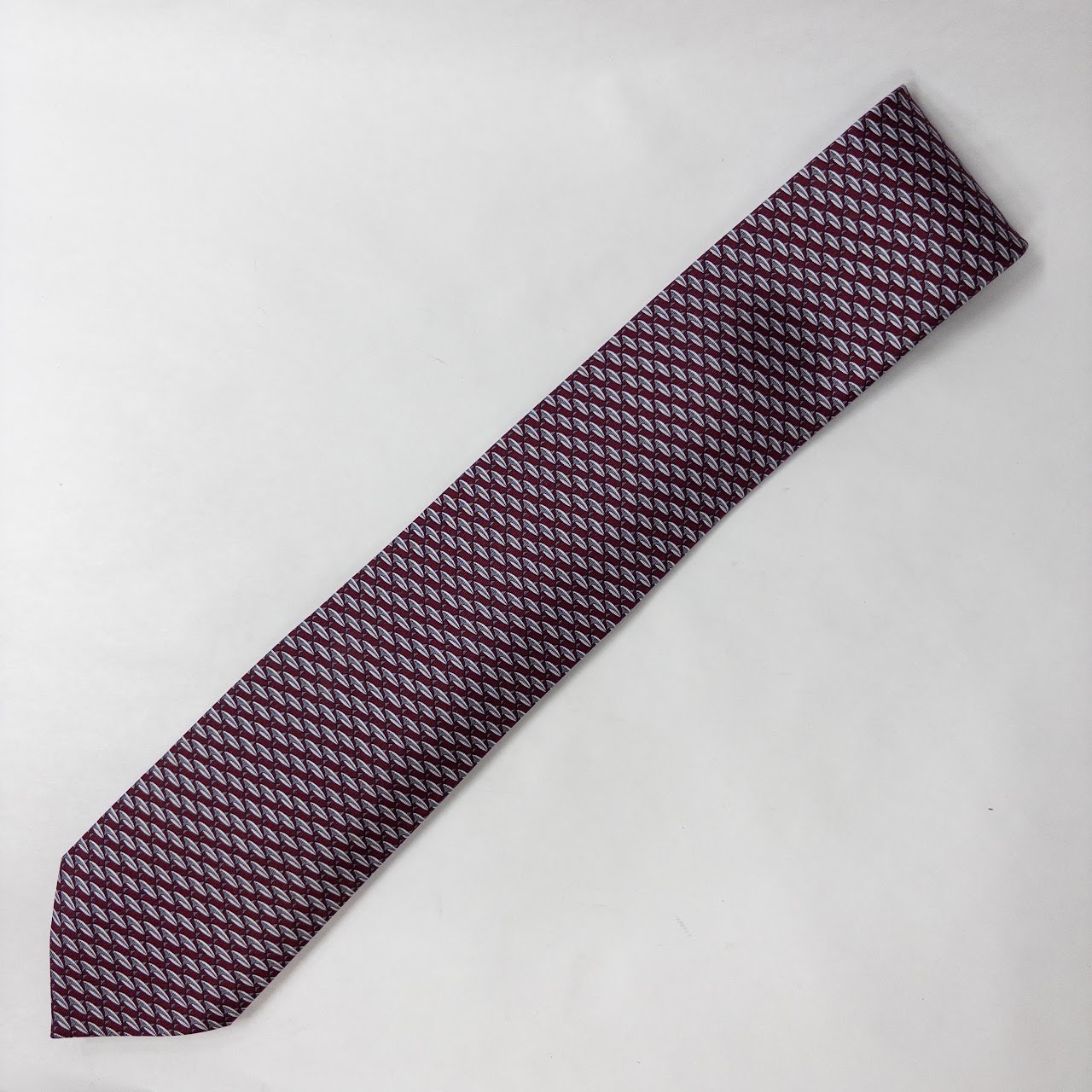 Hermès Shark Fin Patterned Tie