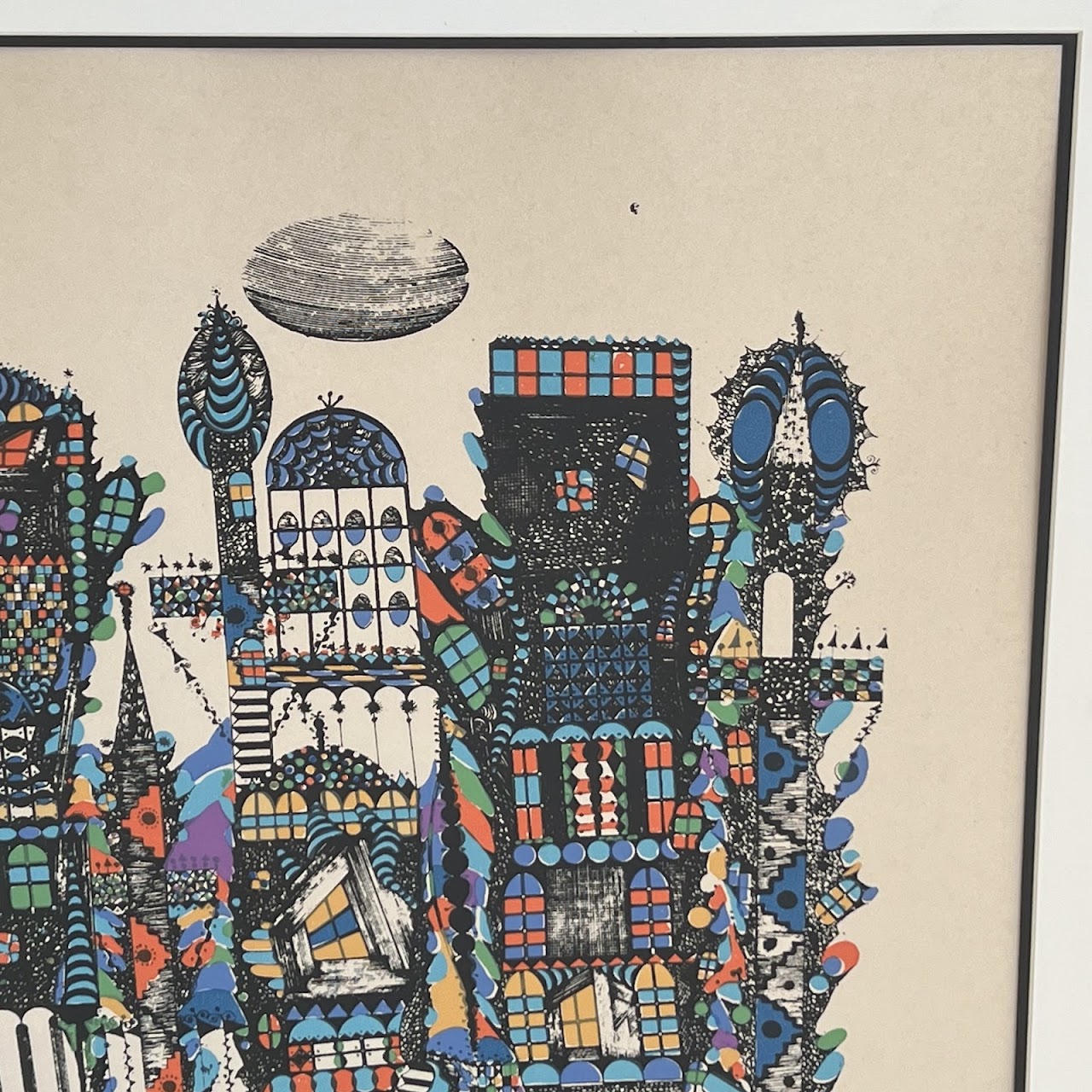 Ovadia Alkara Signed Israeli Modernist Lithograph