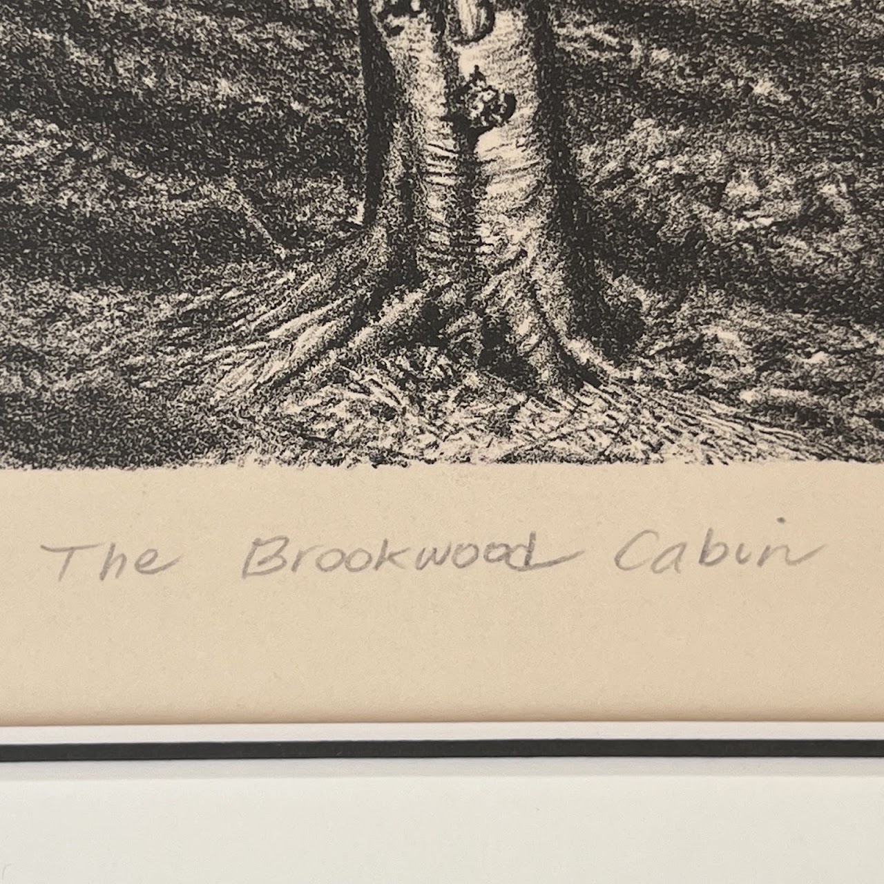 Martin Levine 'The Brookwood Cabin' Signed Lithograph, 1977