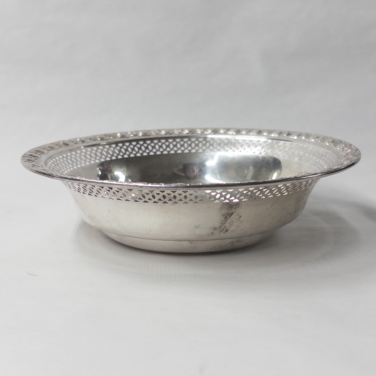 Sterling Silver Pierced and Repoussé Bowl