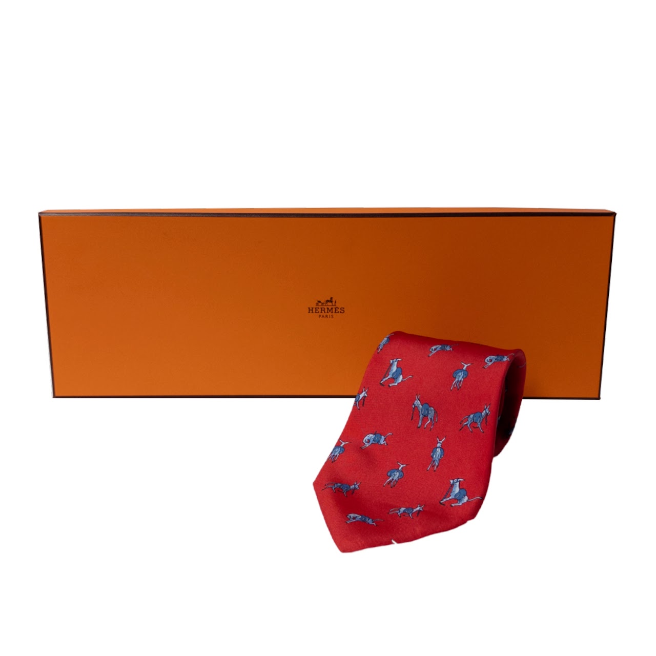 Hermès Mule Patterned Tie