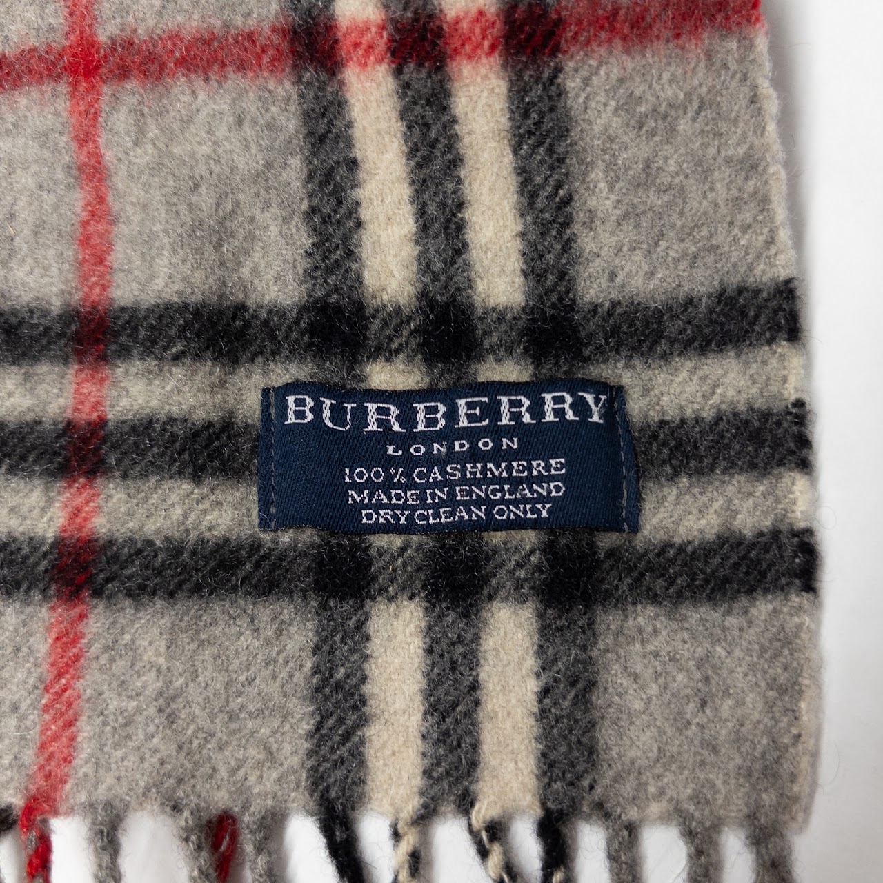 Burberry Classic Plaid Cashmere Scarf