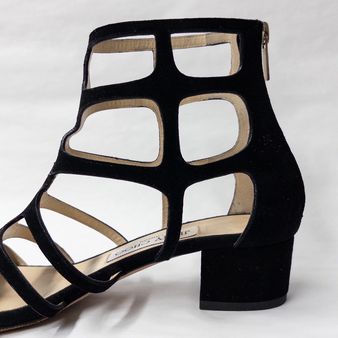 Jimmy Choo Ren 35 Caged Ankle Boots