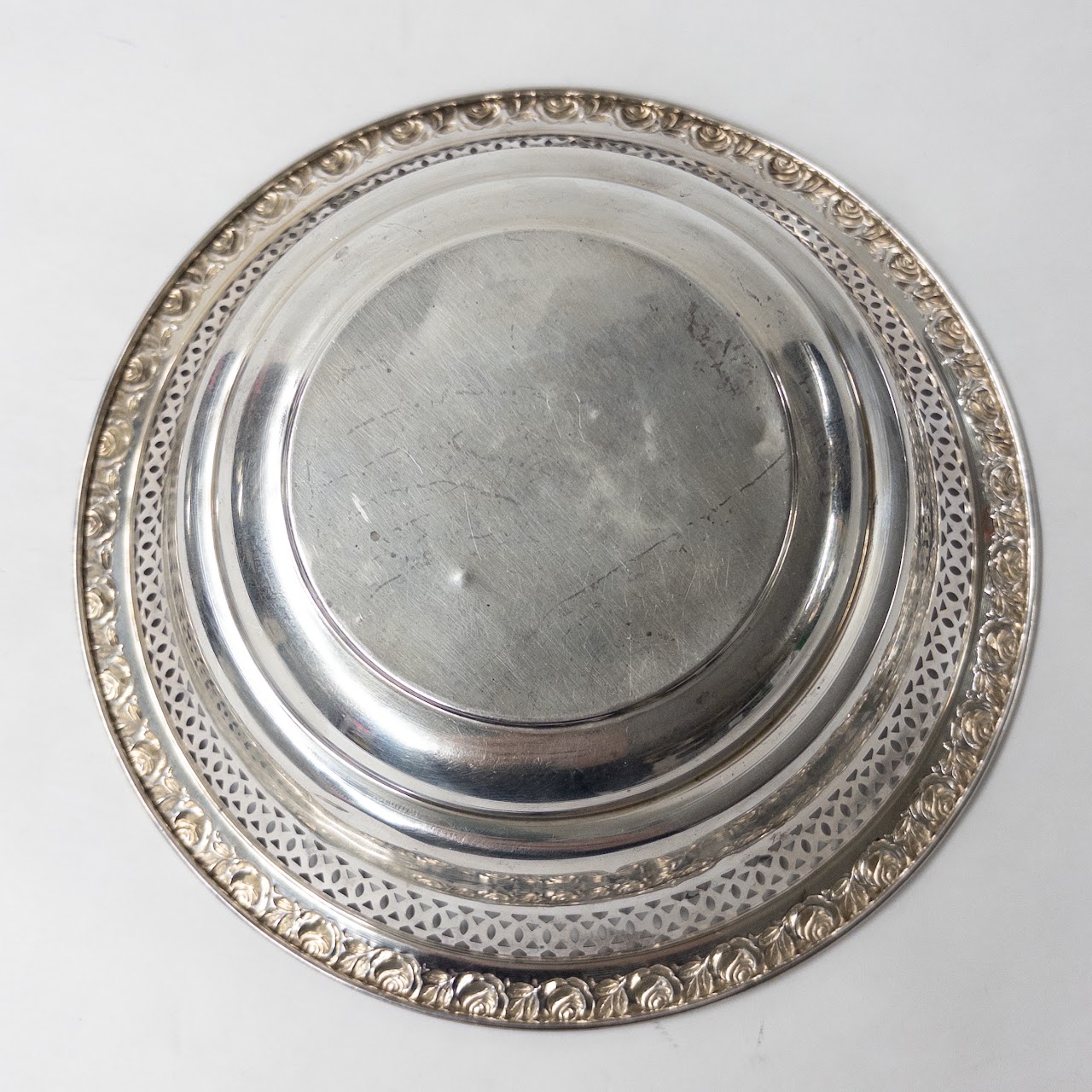 Sterling Silver Pierced and Repoussé Bowl