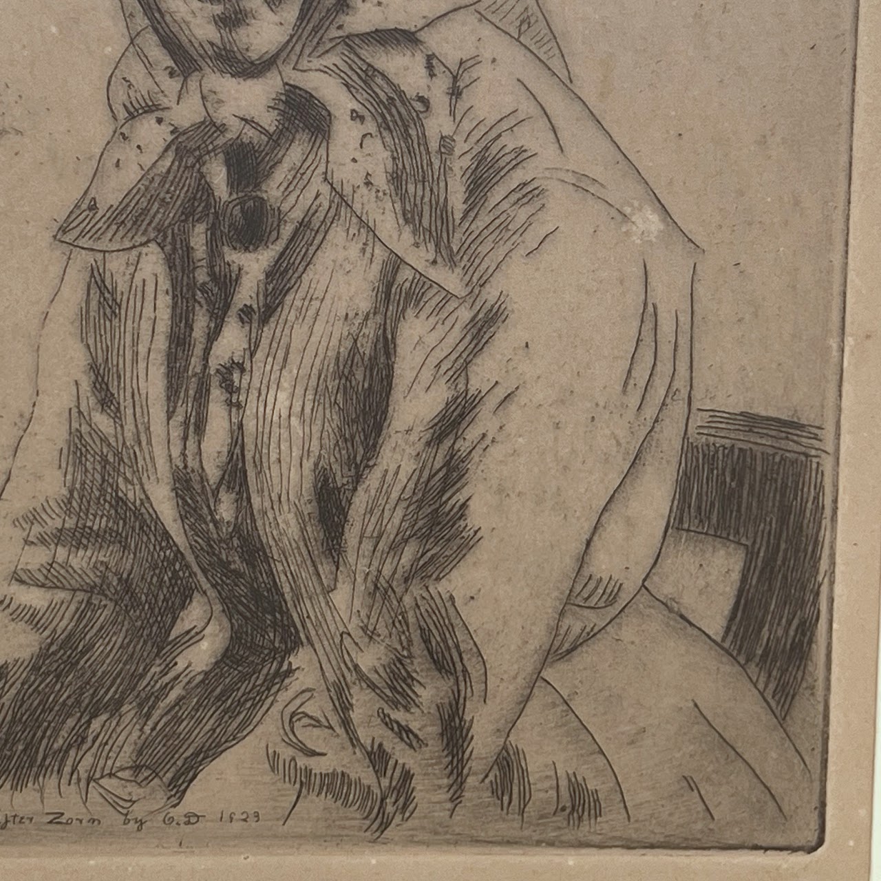 After Anders Zorn 'Sherikella' Etching, Circa 1923