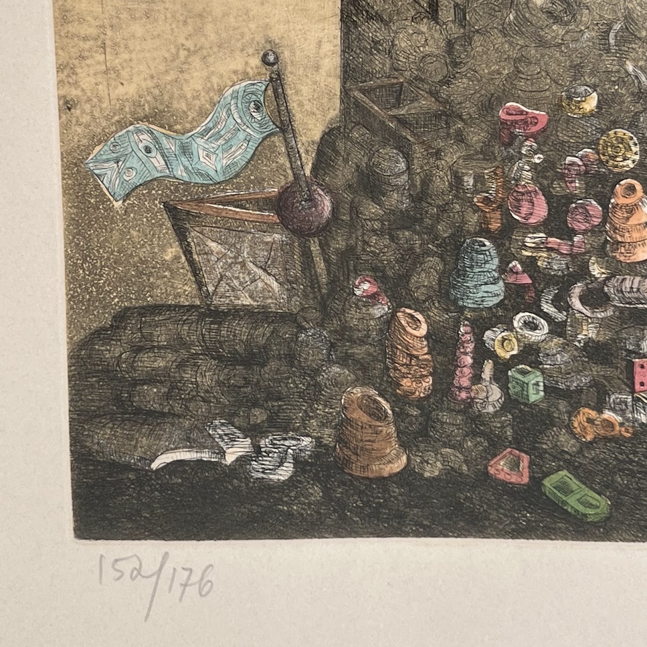 Raffi Kaiser Signed Hand-Colored Etching