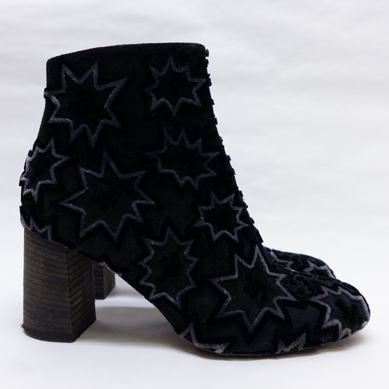 Chloé Harper Suede Starburst Ankle Boots