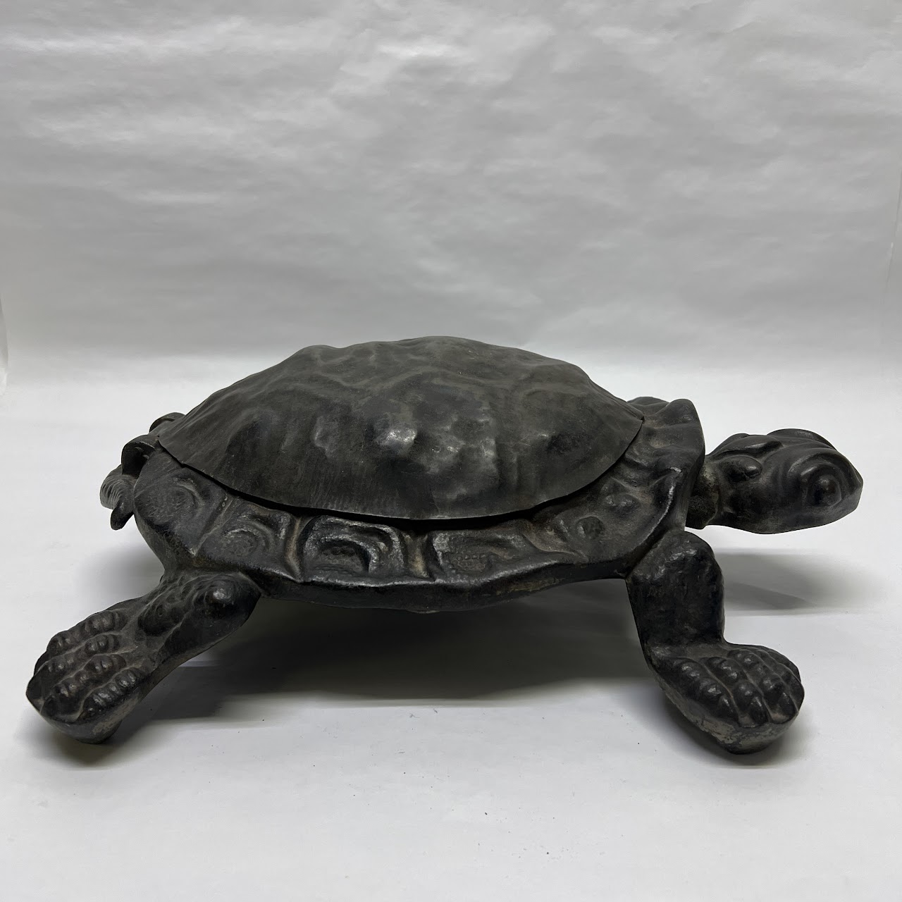 Cast Iron Mechanical Turtle Cuspidor