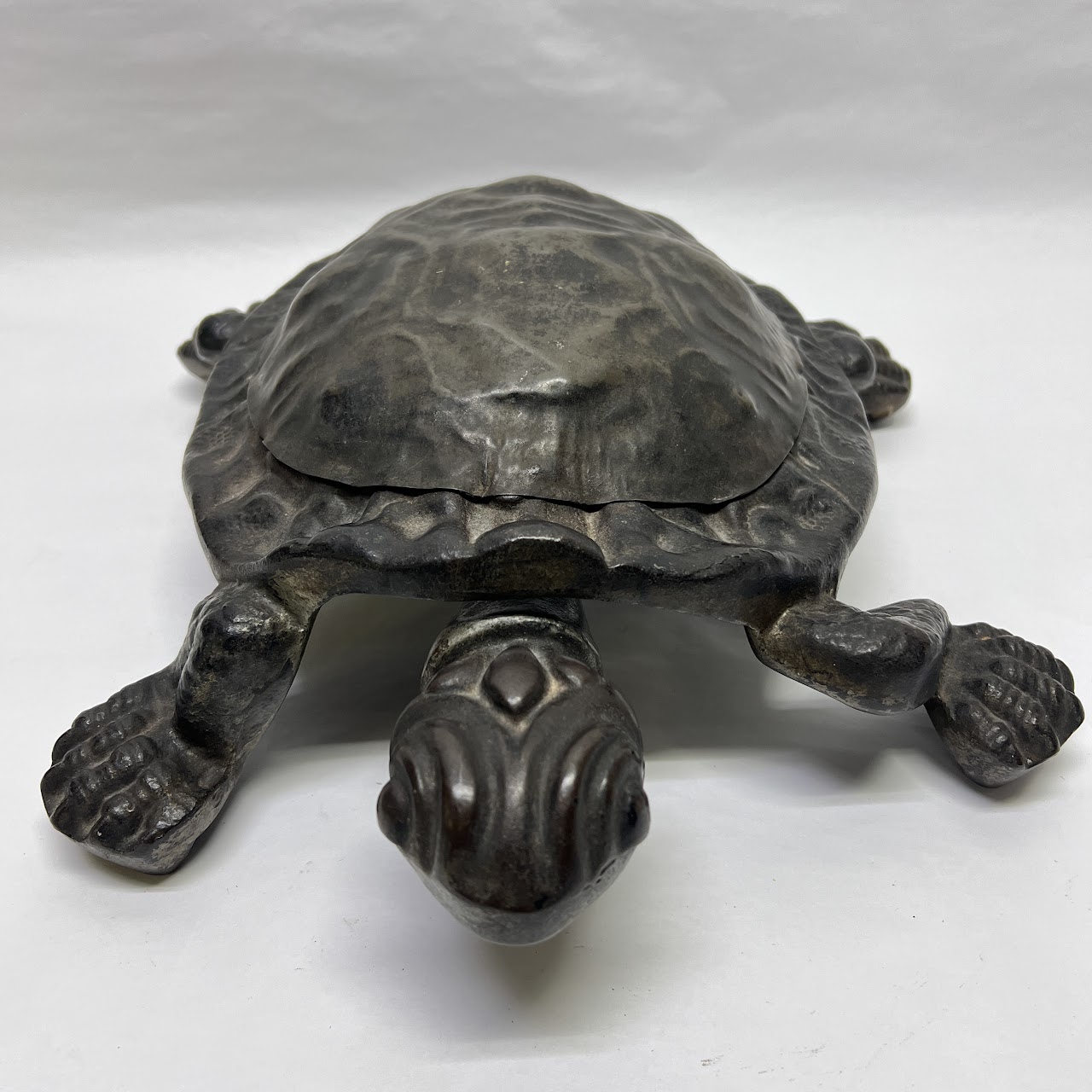 Cast Iron Mechanical Turtle Cuspidor