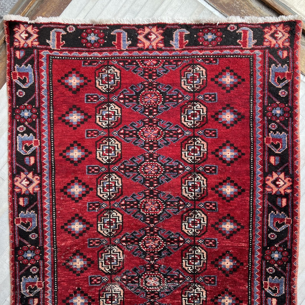 Iranian Wool Medallion Long Runner