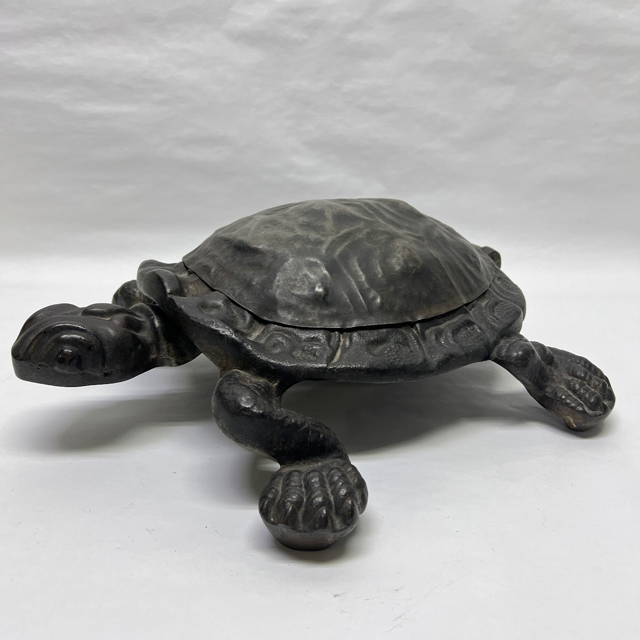 Cast Iron Mechanical Turtle Cuspidor