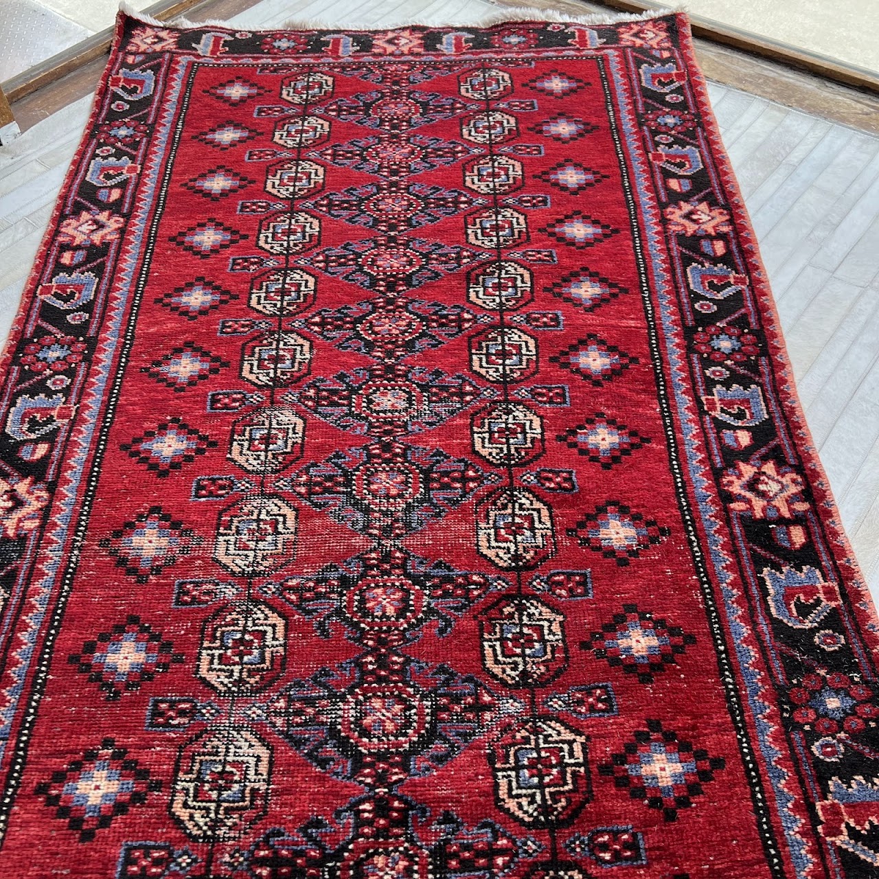 Iranian Wool Medallion Long Runner