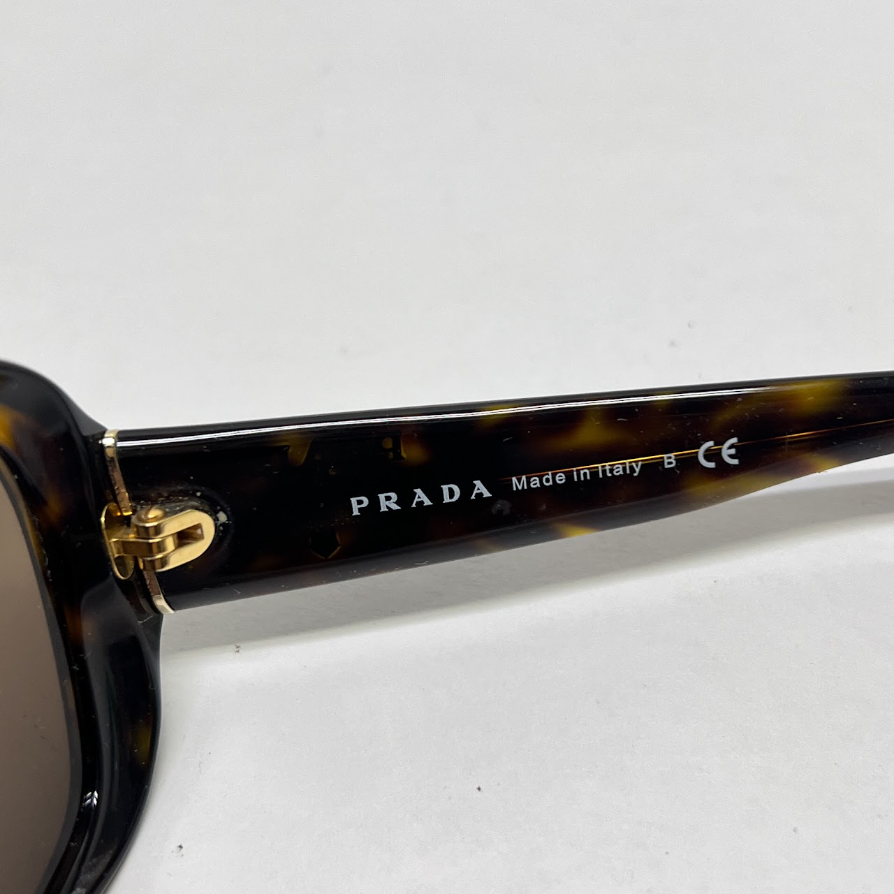 Prada Faux Tortoiseshell Frame Sunglasses