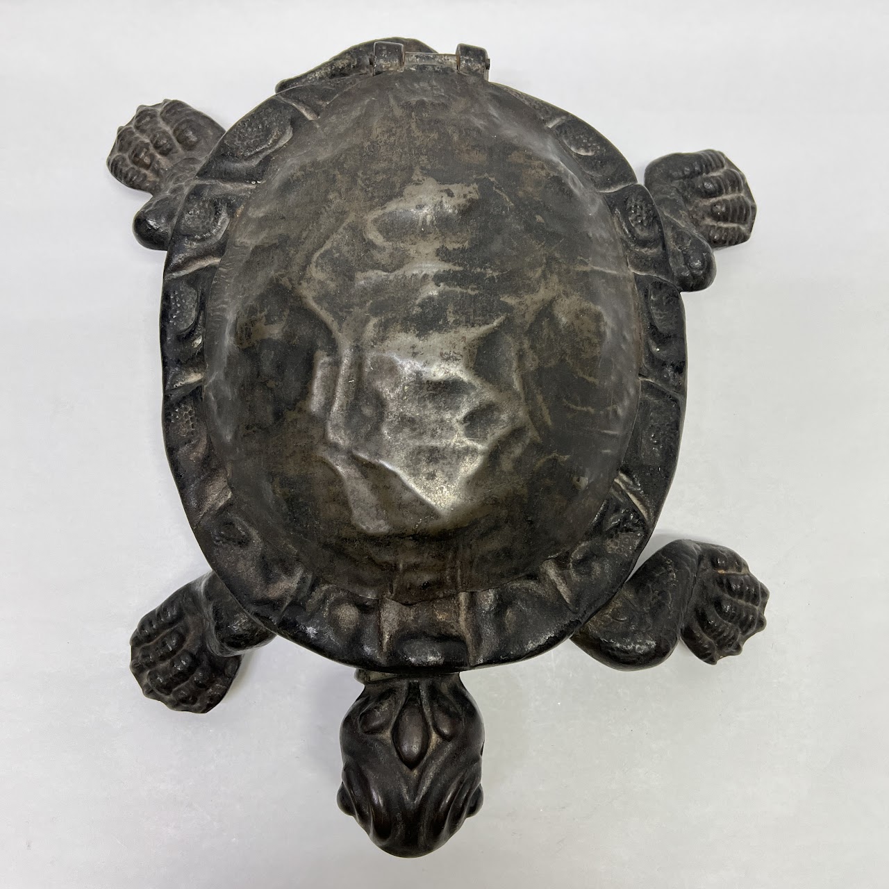 Cast Iron Mechanical Turtle Cuspidor