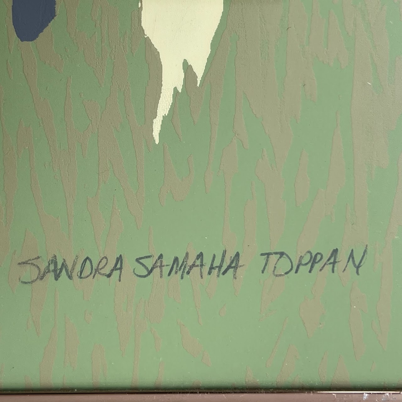 Sandra Samaha Toppan Signed Pastoral Silkscreen Triptych