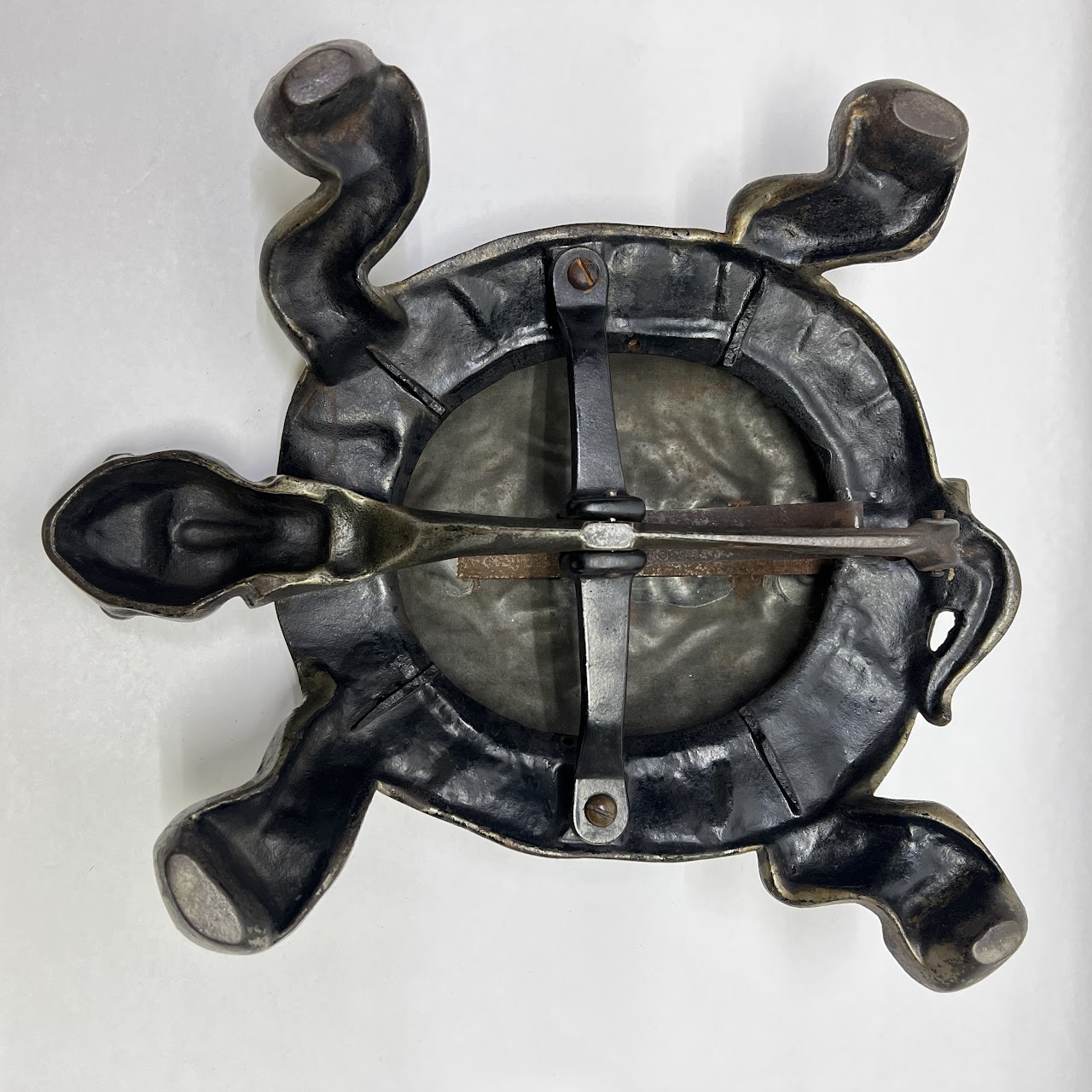 Cast Iron Mechanical Turtle Cuspidor