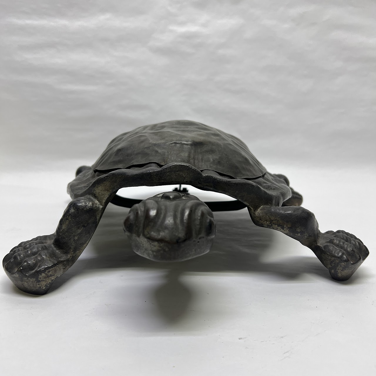 Cast Iron Mechanical Turtle Cuspidor