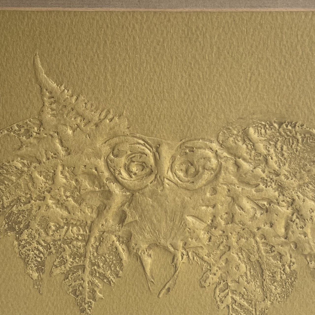 Judith Brown Signed Owl Pressed Paper