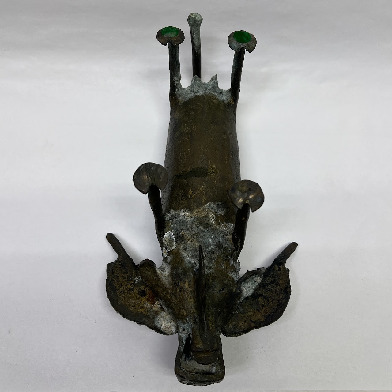 African Benin Style Bronze Water Buffalo Sculpture