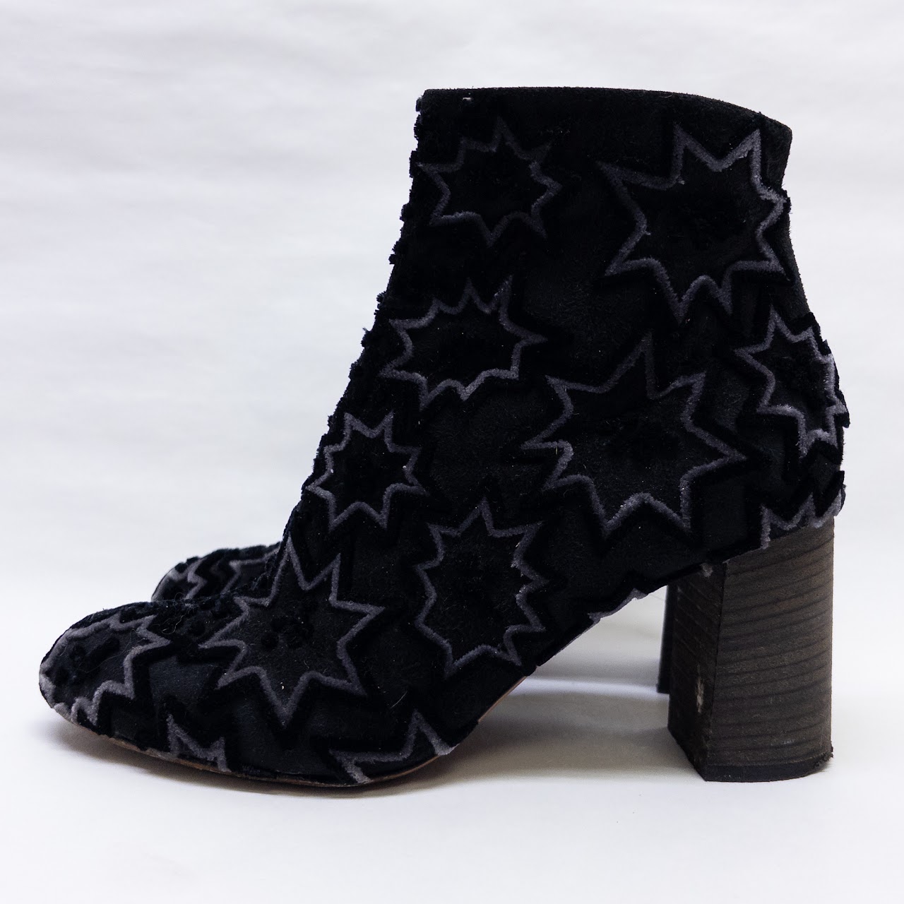 Chloé Harper Suede Starburst Ankle Boots