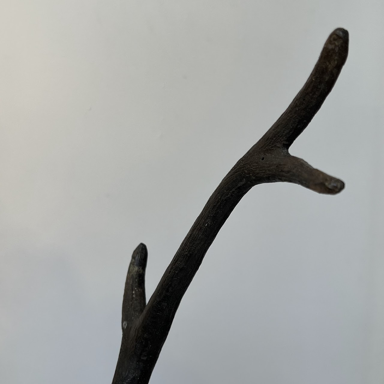 Mid-20th C. Cast Bronze Large Deer Sculpture