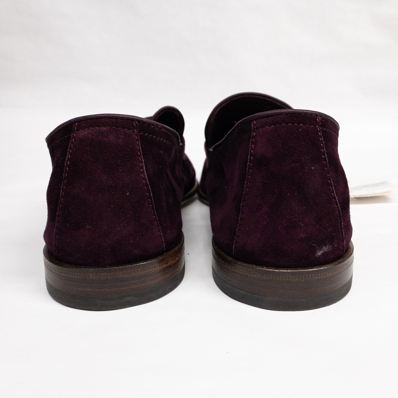 Brunello Cucinelli  Suede Burgundy Loafers