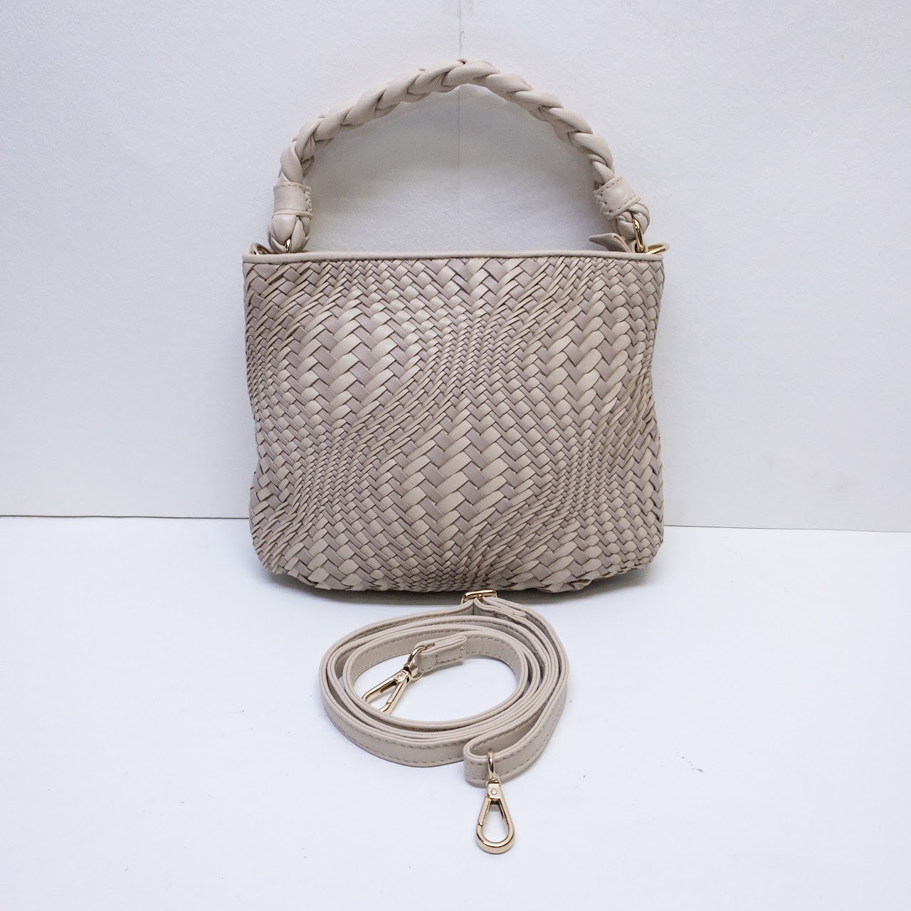 Bottega Giotti Woven Leather Shoulder Bag