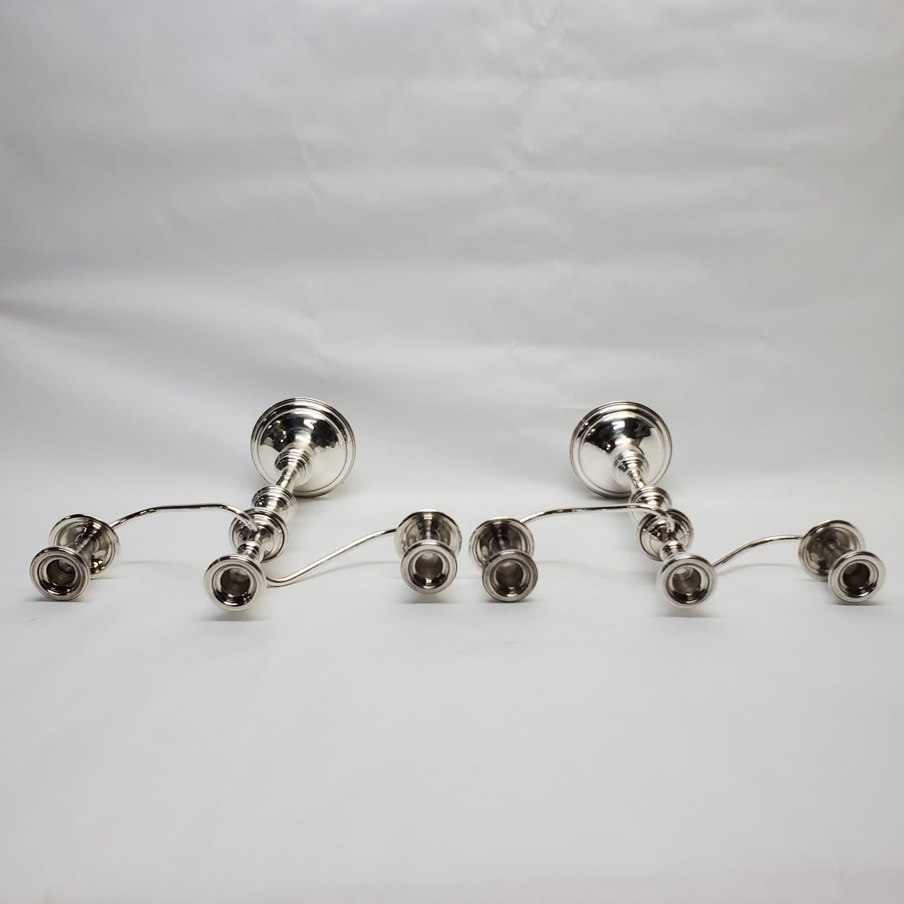 Preisner Weighted Sterling Silver Candelabra Pair