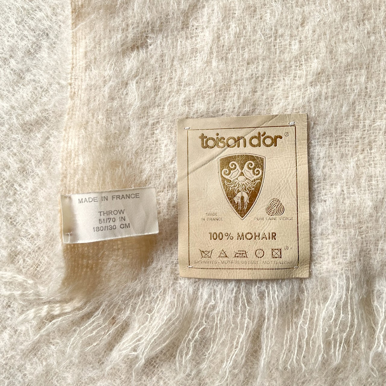 Toison d'Or Mohair Throw Blanket